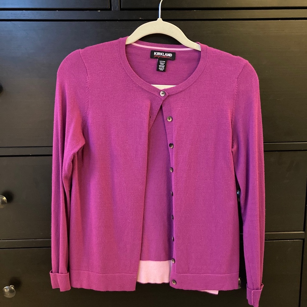 BERRY Pink Cardigan Small LIKE NEW